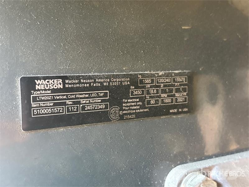 Wacker Neuson LTW20 Rasvetni stubovi