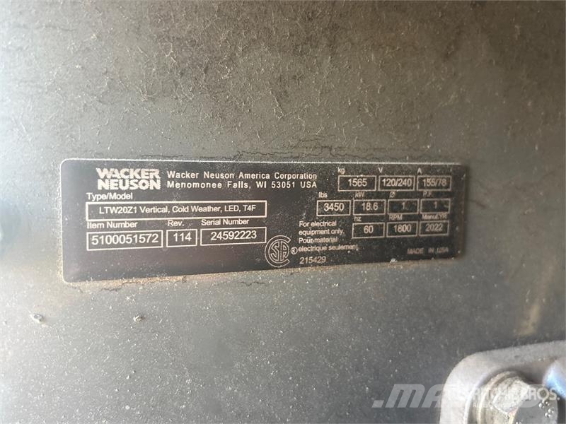 Wacker Neuson LTW20 Lichtmasten