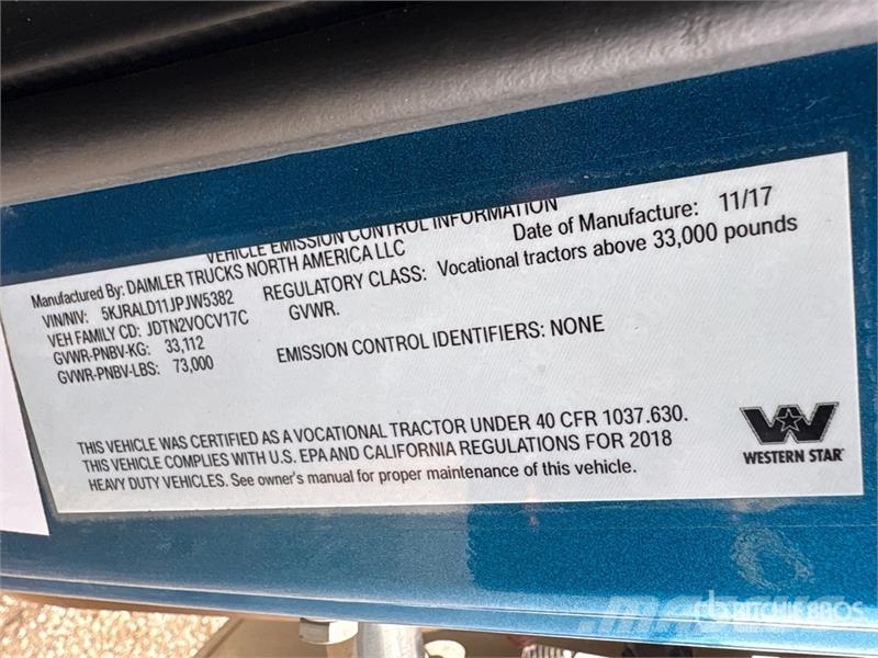 Western Star 4900SA Φορτηγά ξυλείας