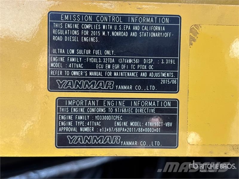 Yanmar SV100-2A Tracked Excavator Paletli ekskavatörler