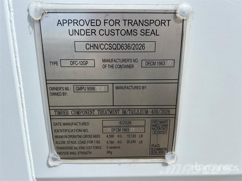 12 ft Storage Container Varastokontit
