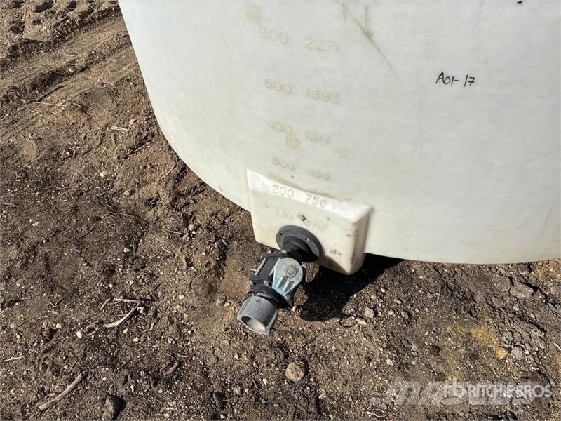  1400 gal Water Tank Fuel and additive tanks