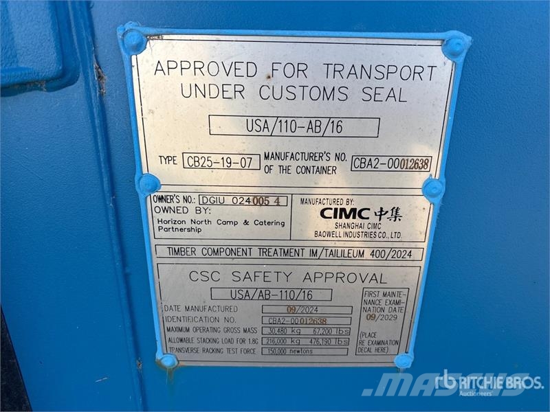 20 ft High Cube Storage Container Opbevaringscontainere