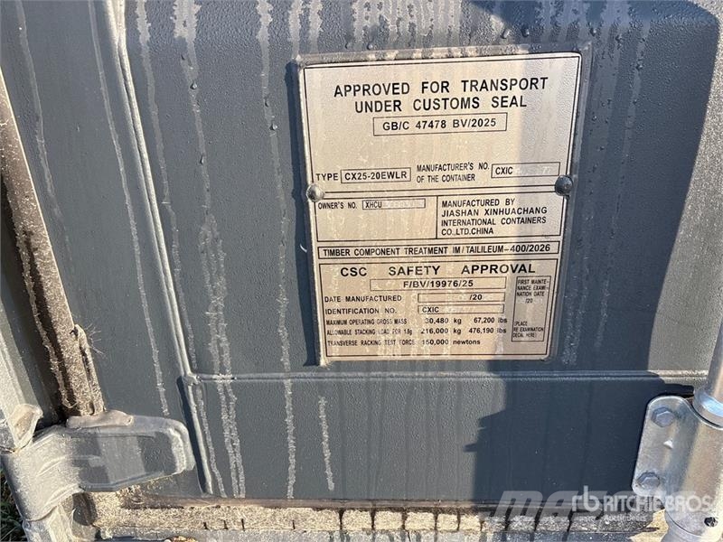  20 ft Standard GP Storage Container 貯蔵