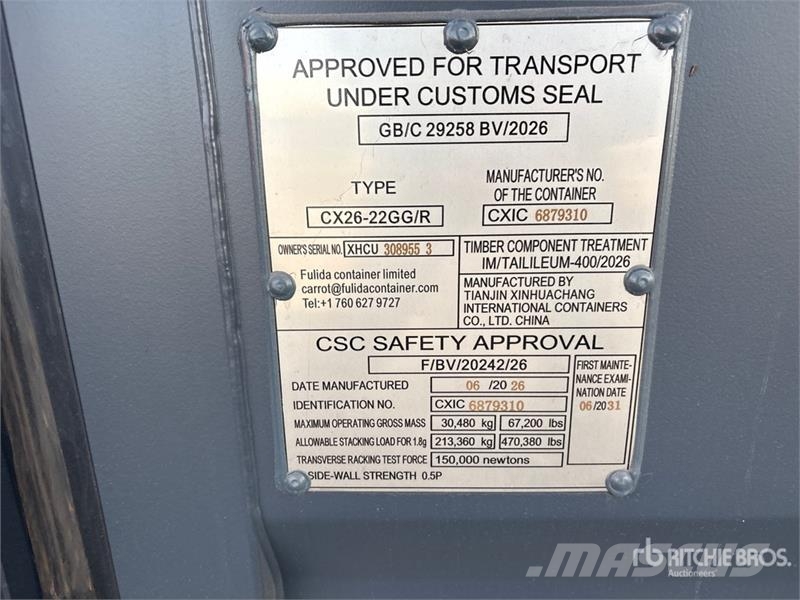  20 ft Standard Multi-Door Storage Container Kontejneri za skladištenje