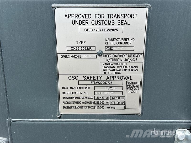20 ft Standard Storage Container Storage containers