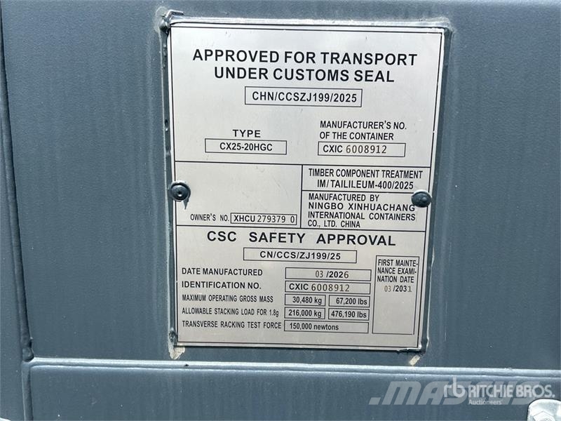 20 ft Standard Storage Container Storage containers