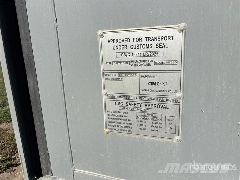 20 ft Standard Storage Container Container per immagazzinare