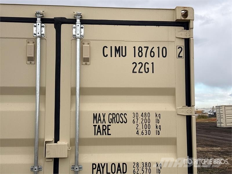 20 ft Standard Storage Container Uzglabāšanas konteineri