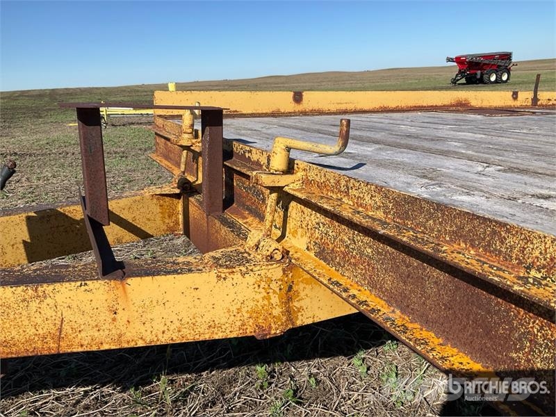 20 ft T/A Tilting Flatbed Trailer Vlakke laadvloer