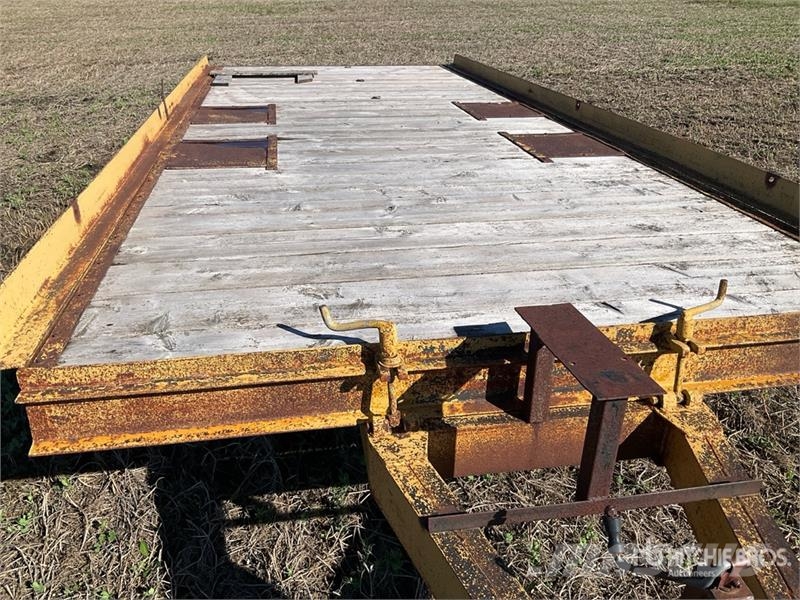 20 ft T/A Tilting Flatbed Trailer Vlakke laadvloer
