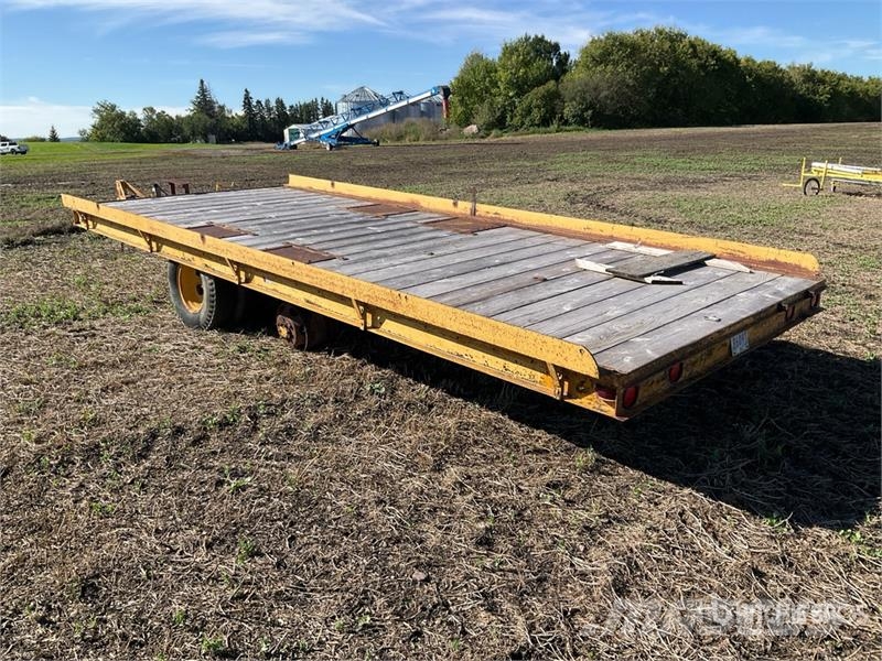 20 ft T/A Tilting Flatbed Trailer Vlakke laadvloer