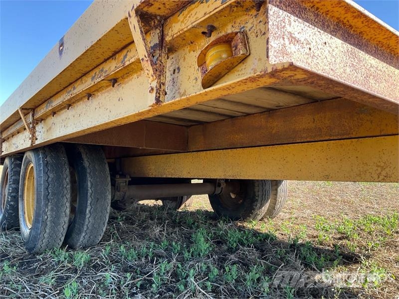 20 ft T/A Tilting Flatbed Trailer Vlakke laadvloer
