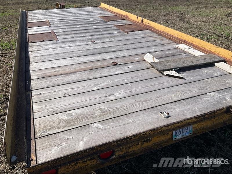20 ft T/A Tilting Flatbed Trailer Vlakke laadvloer