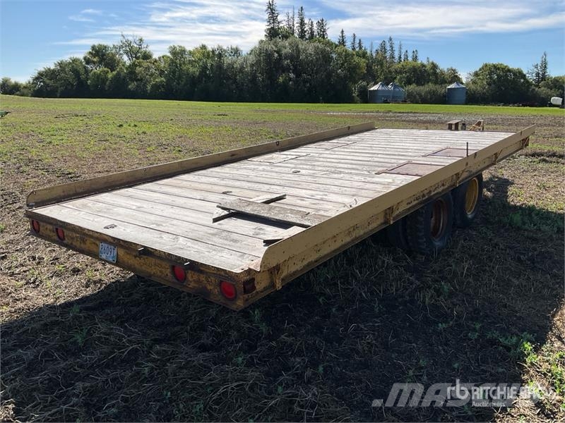 20 ft T/A Tilting Flatbed Trailer Vlakke laadvloer