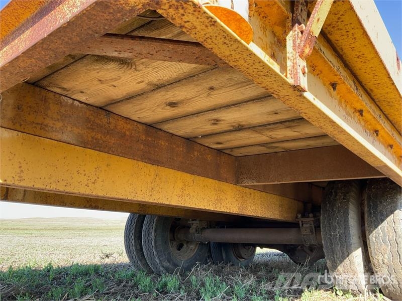 20 ft T/A Tilting Flatbed Trailer Vlakke laadvloer