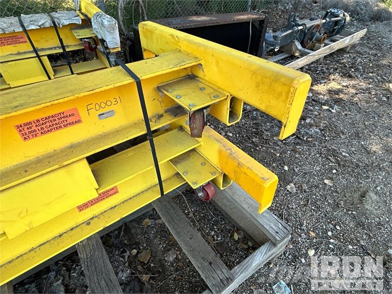 24000 Lbs Rotary Lift Yellow Metal Beams Other components