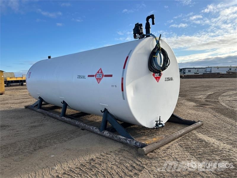  25000 L Skid Mounted Steel Fuel Tank Brændstof- og tilsætningstank.