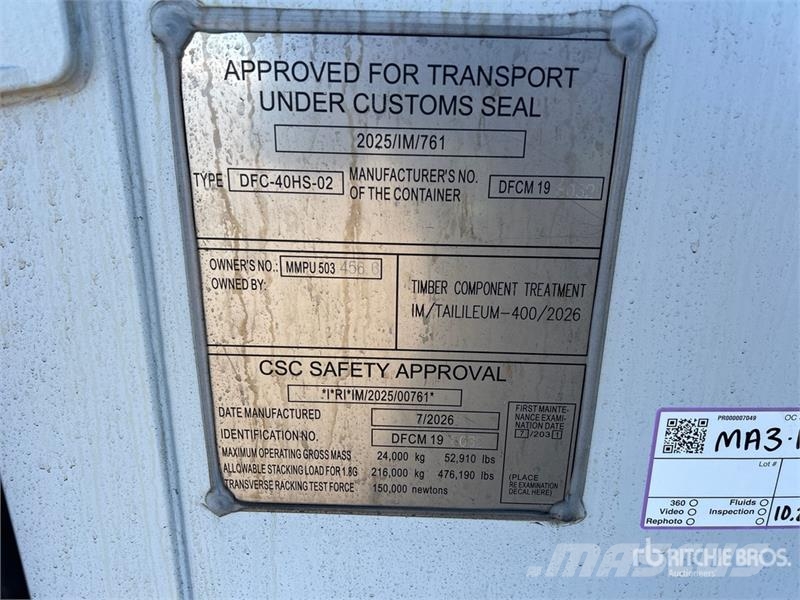 40 ft High Cube Multi-Door Storage Container Storage containers