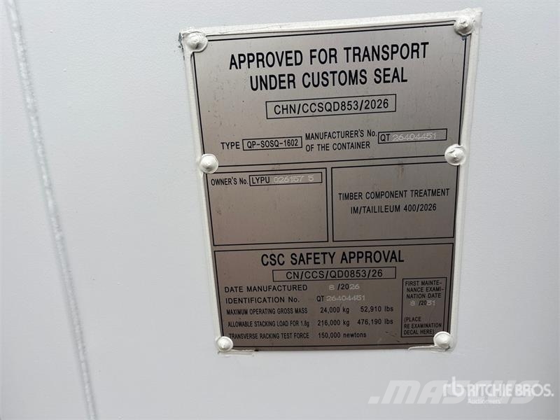  40 ft High Cube Multi-Door Storage Container 贮藏箱
