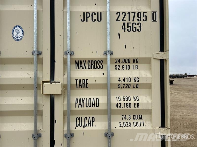 40 ft High Cube Multi-Door Storage Container Uzglabāšanas konteineri