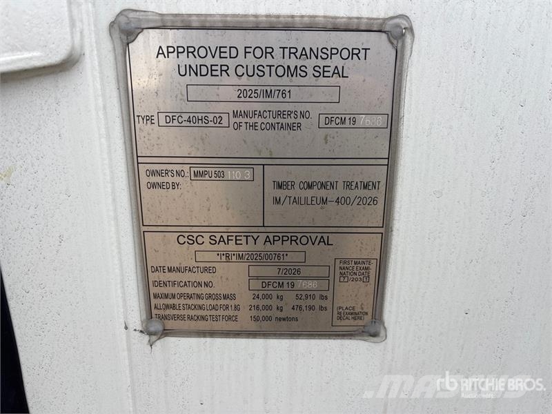 40 ft High Cube Multi-Door Storage Container Soojakud