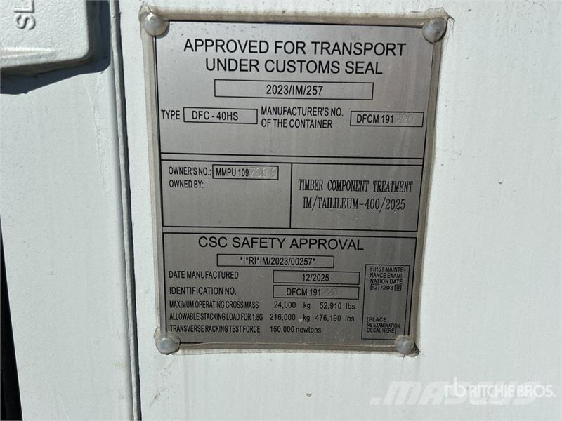40 ft High Cube Multi-Door Storage Container Kontenery magazynowe