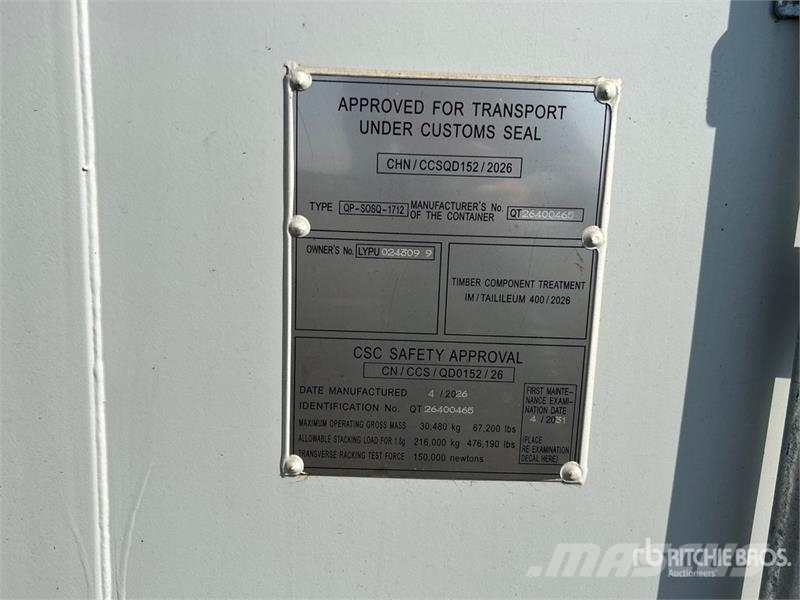 40 ft High Cube Multi-Door Storage Container Varastokontit