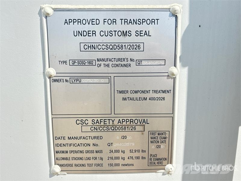  40 ft High Cube Multi-Door Storage Container Varastokontit