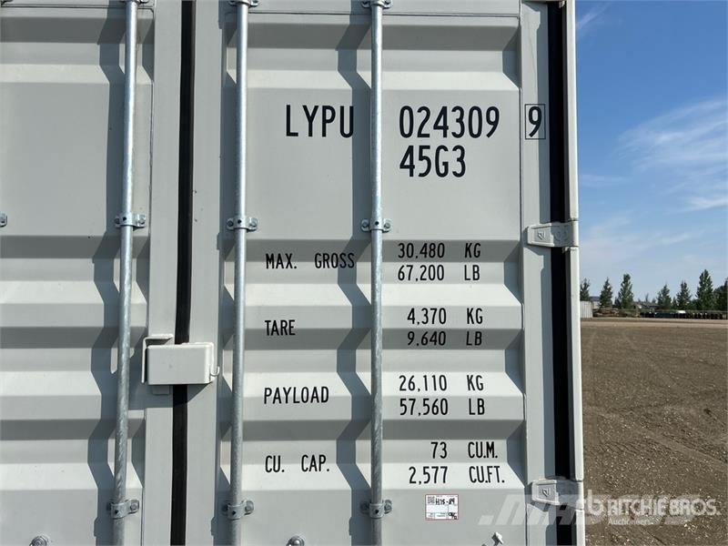 40 ft High Cube Multi-Door Storage Container Varastokontit