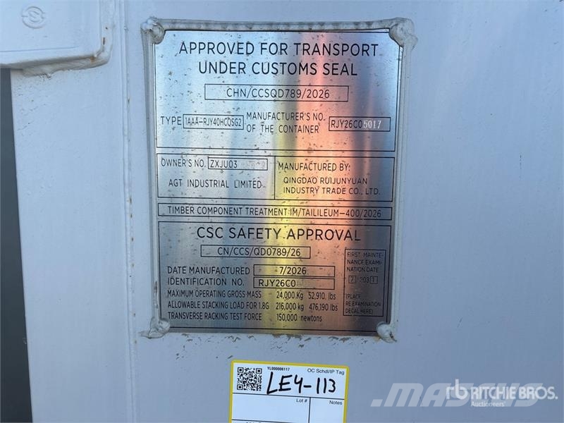 40 ft High Cube Multi-Door Storage Container Kontenery magazynowe