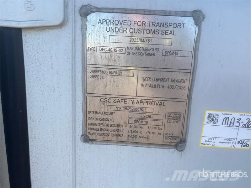 40 ft High Cube Multi-Door Storage Container Kontenery magazynowe