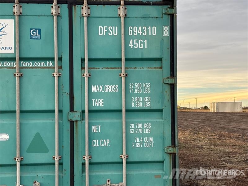 40 ft High Cube Storage Container Saugojimo konteineriai