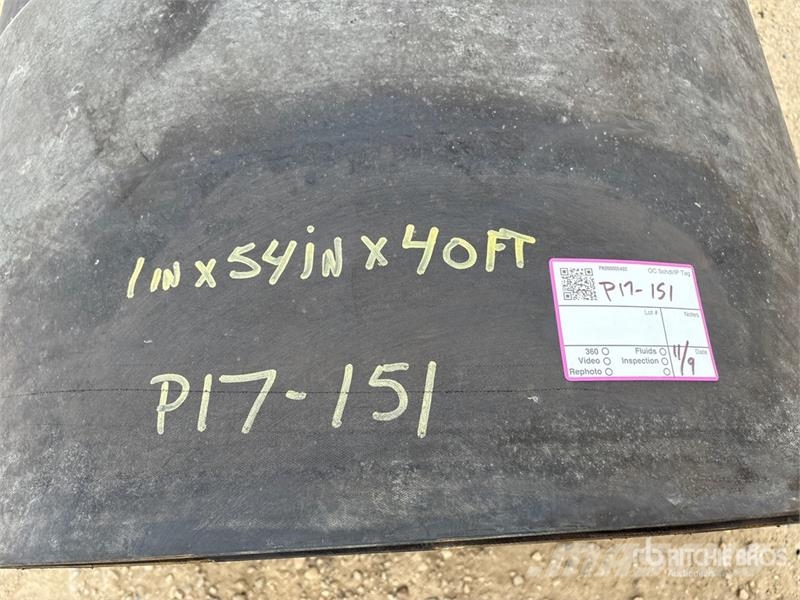 40 ft of 54 in x 1 in Rubber Mats (Unused) Drilling equipment accessories and spare parts