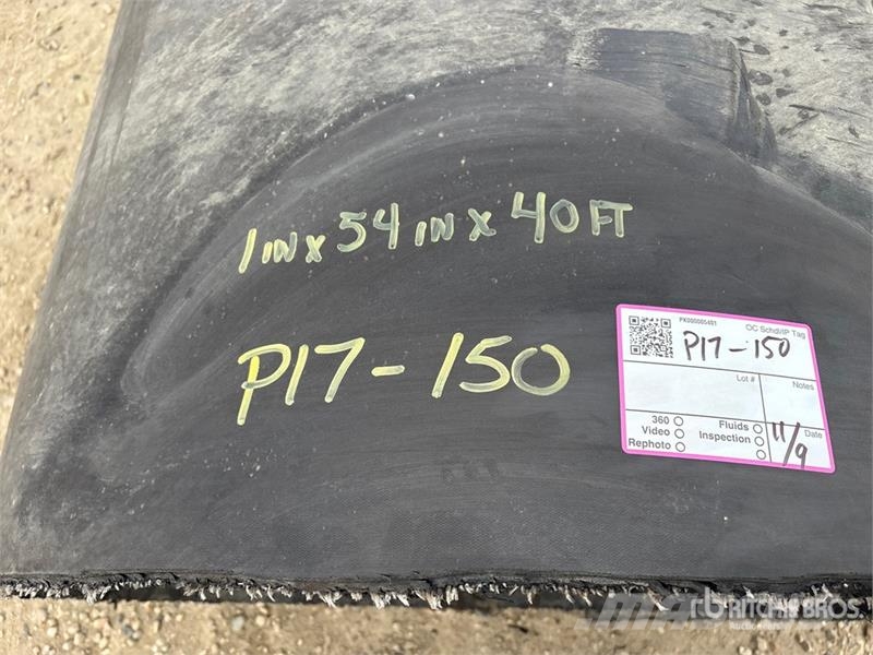 40 ft of 54 in x 1 in Rubber Mats (Unused) Drilling equipment accessories and spare parts