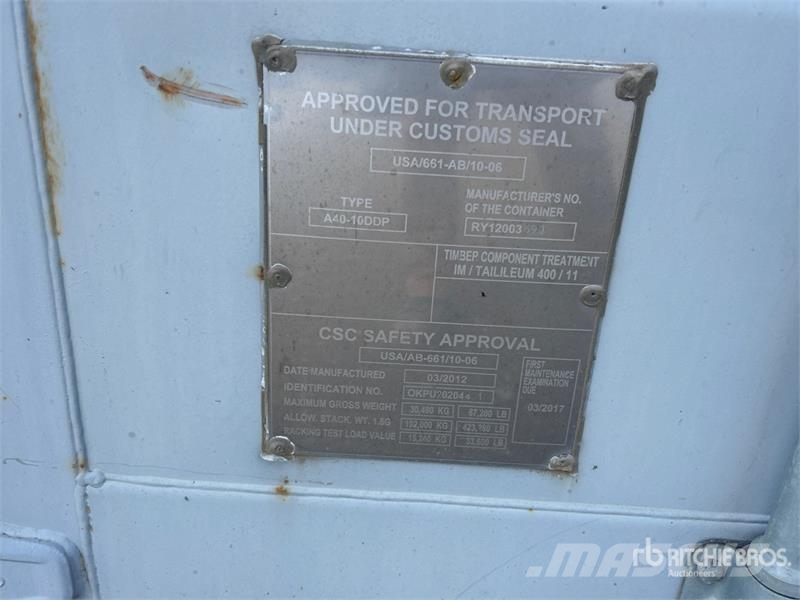 40 ft Standard Double-Ended Storage Container Storage containers