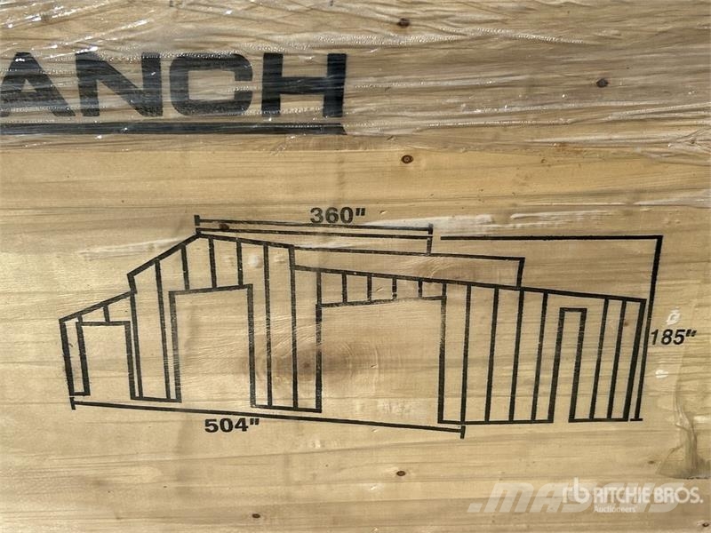  42 ft x 30 ft Triple Garage Metal Shed (Unused) Stahlrahmenaufbauten