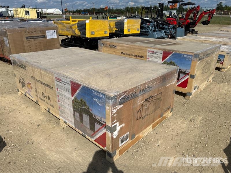  42 ft x 30 ft Triple Garage Metal Shed (Unused) Stahlrahmenaufbauten