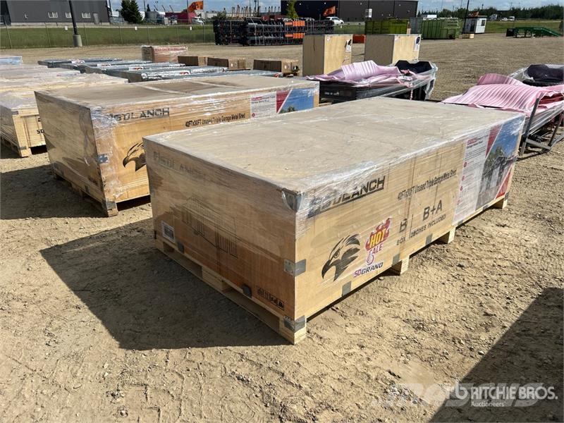  42 ft x 30 ft Triple Garage Metal Shed (Unused) Stahlrahmenaufbauten
