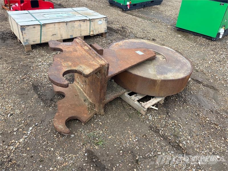 48 in Q/C Excavator Compaction Wheel Andre komponenter