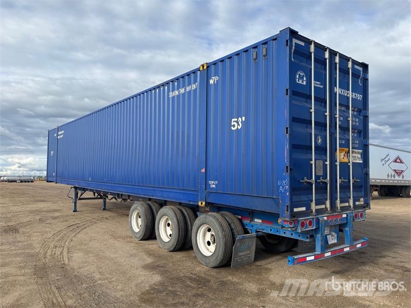 53 ft Tri/A Extendable Container Trailer Containerchassis