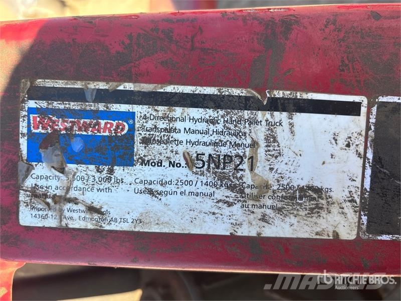 5500 lb Pallet Jack Transpalette manuel