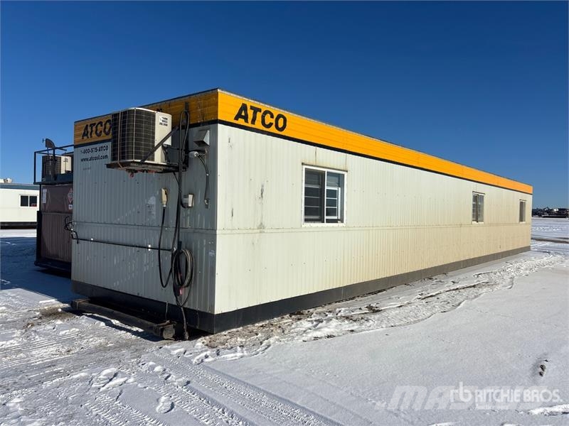 60 ft x 12 ft Skid-Mounted Mobile Office معدات البناء - غير ذلك