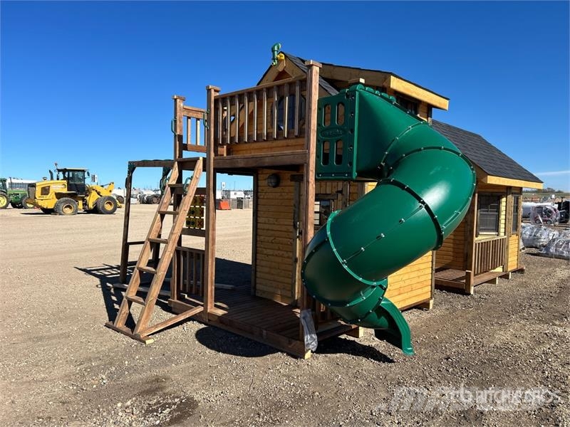7.5 ft x 9.5 ft Skid-Mounted Playhouse Andre komponenter