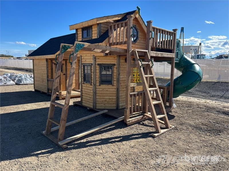 7.5 ft x 9.5 ft Skid-Mounted Playhouse Andre komponenter