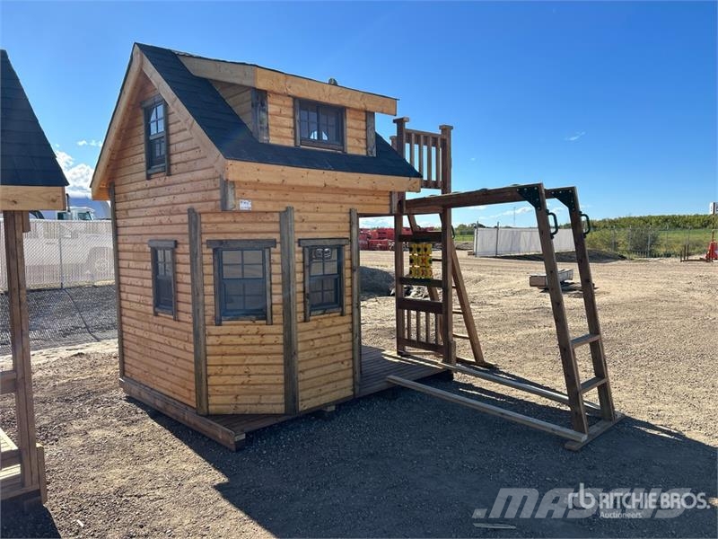 7.5 ft x 9.5 ft Skid-Mounted Playhouse Andre komponenter