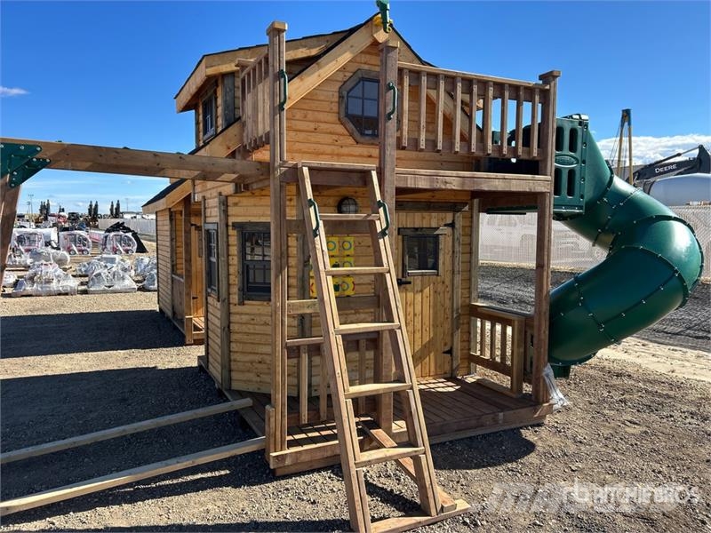 7.5 ft x 9.5 ft Skid-Mounted Playhouse Andre komponenter