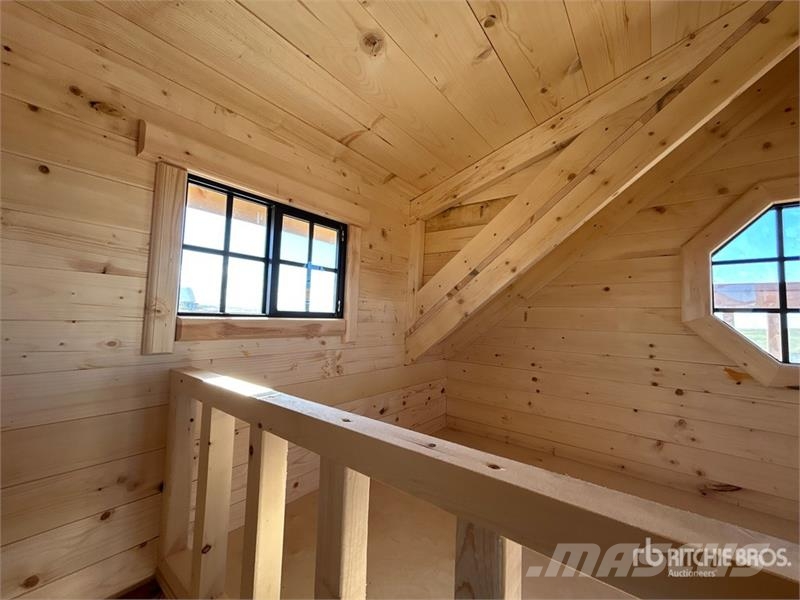 7.5 ft x 9.5 ft Skid-Mounted Playhouse Andre komponenter