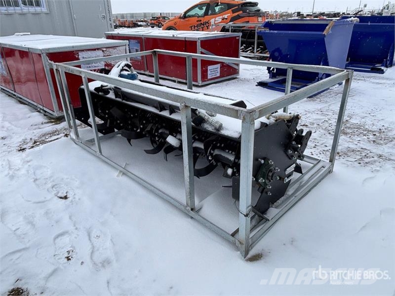 72 in Rotary Skid Steer Tiller الكاسحات وقلابات التربة ذات المحركات