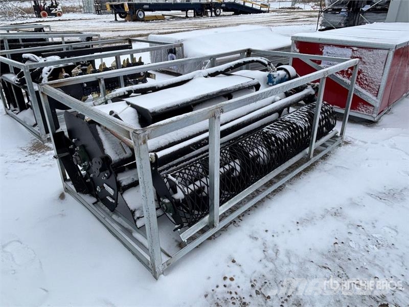 72 in Rotary Skid Steer Tiller الكاسحات وقلابات التربة ذات المحركات